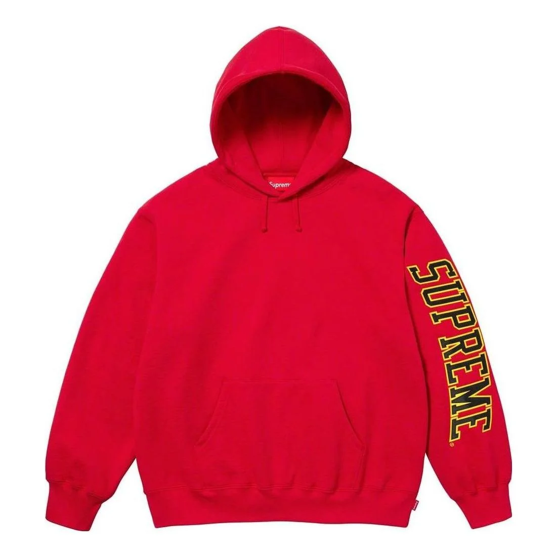 Supreme Sleeve Arc Hooded Sweatshirt 'Red Yellow Black' SUP-FW23-063