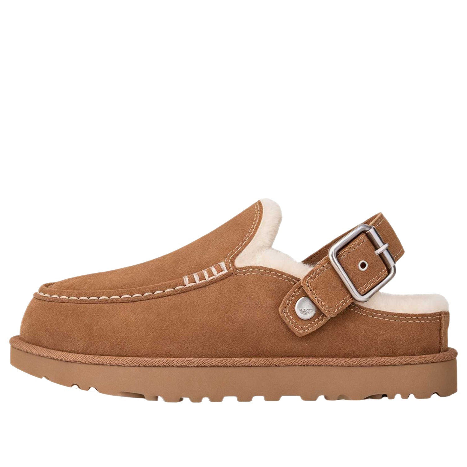 (WMNS) UGG Goldenstar Evelina Wooden Clog 'Chestnut' 1180251-CHE