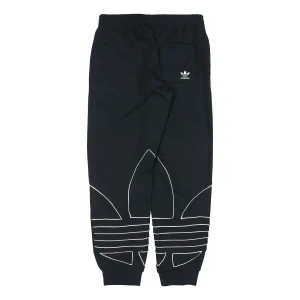 adidas originals B Trf Out Swtpt logo Printing Casual Knit Bundle Feet Sports Pants Black GF0223
