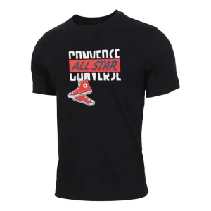 Converse Dangling Chuck Short Sleeve T-Shirt Asia Sizing 'Black' 10020532-A01