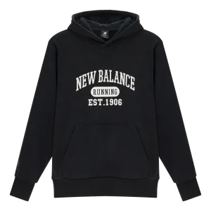 New Balance Classic Lifestyle Hoodie Asia Sizing 'Black White' AMT31313-BK