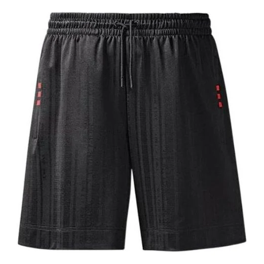 Men's adidas originals x Alexander Wang Crossover Solid Color Lacing Athleisure Casual Sports Shorts Black DM9683