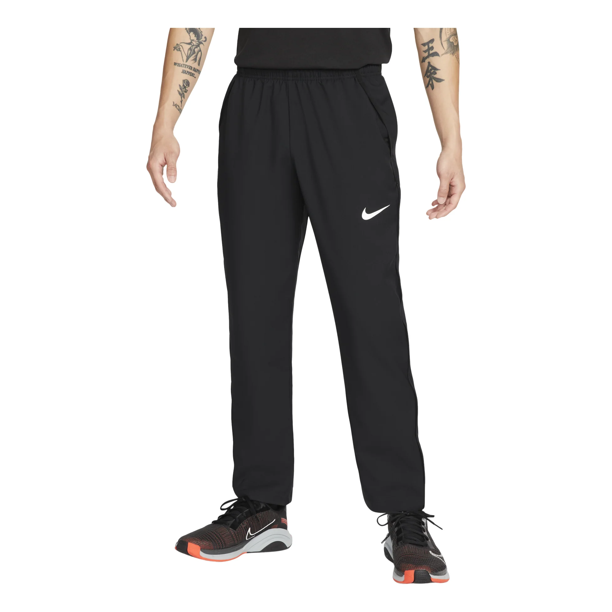 Men's Nike Dri-fit Team Solid Color Logo Straight Sports Pants/Trousers/Joggers Black DM6627-010