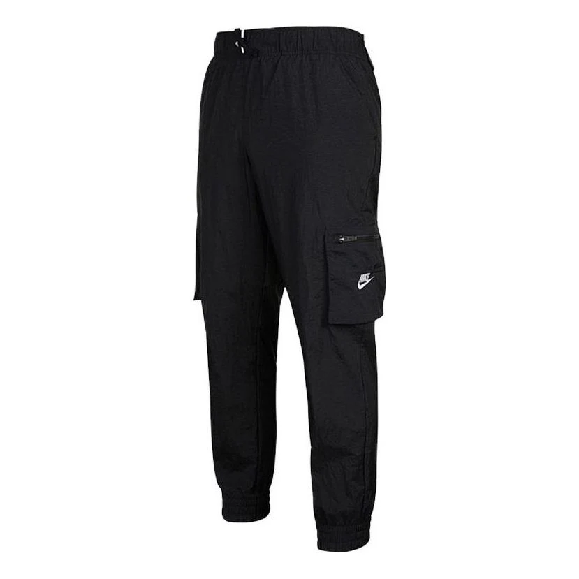 (GS) Nike Sportswear Woven Cargo Pants 'Black' DD6285-010