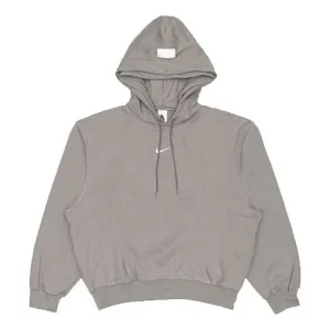 Men's Nike x Fear of God Crossover Fleece Stay Warm Gray Pullover AR0634-003