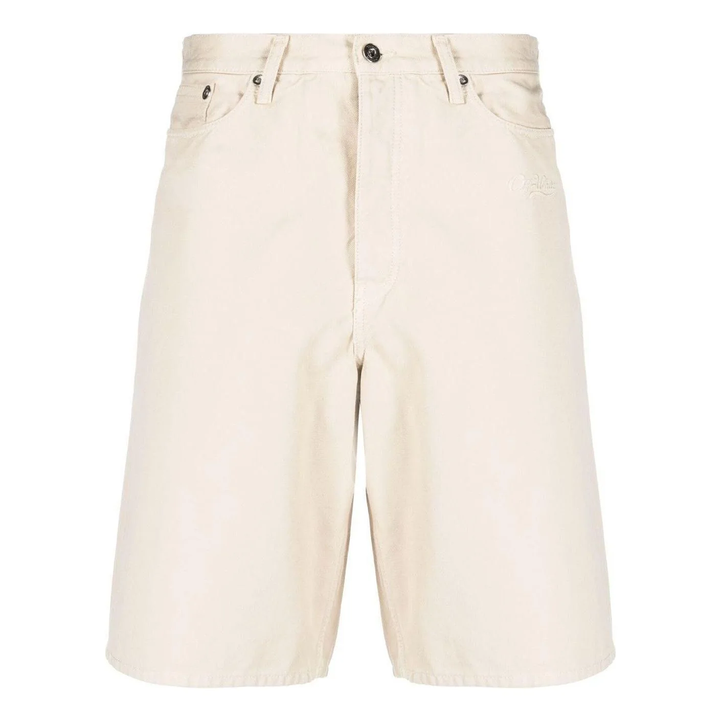 Off-White Wave Off Canvas Utility Shorts 'Beige' OMCB084S23FAB0016161