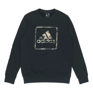 adidas MH Gfx Ft Bos Round Neck Logo Sports Black GM4477