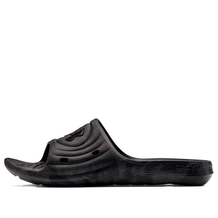 Under Armour Locker Slides 'Black Jet Grey' 3024449-002