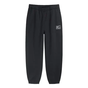 Nike x Stussy Washed Sweatpants 'Black' DN4031-010