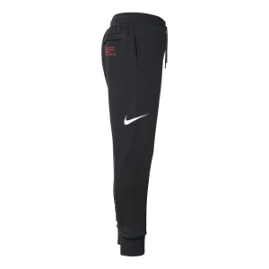 Nike Mens Swoosh Embroidered Double- Hook Casual Sports Pants Black DB4956-010