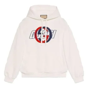 Gucci Cotton Jersey Hooded Sweatshirt 'Off White' 770839-XJGA2-9314