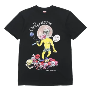 Supreme x Daniel Johnston Kill Em All T-Shirt SS20 Week 12 'Black Light Green' SUP-SS20-634