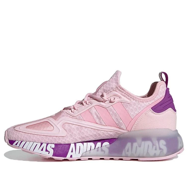 (WMNS) adidas ZX 2K Boost 'Bold Logo Graphic - Pink Ultra Purple' FX7058