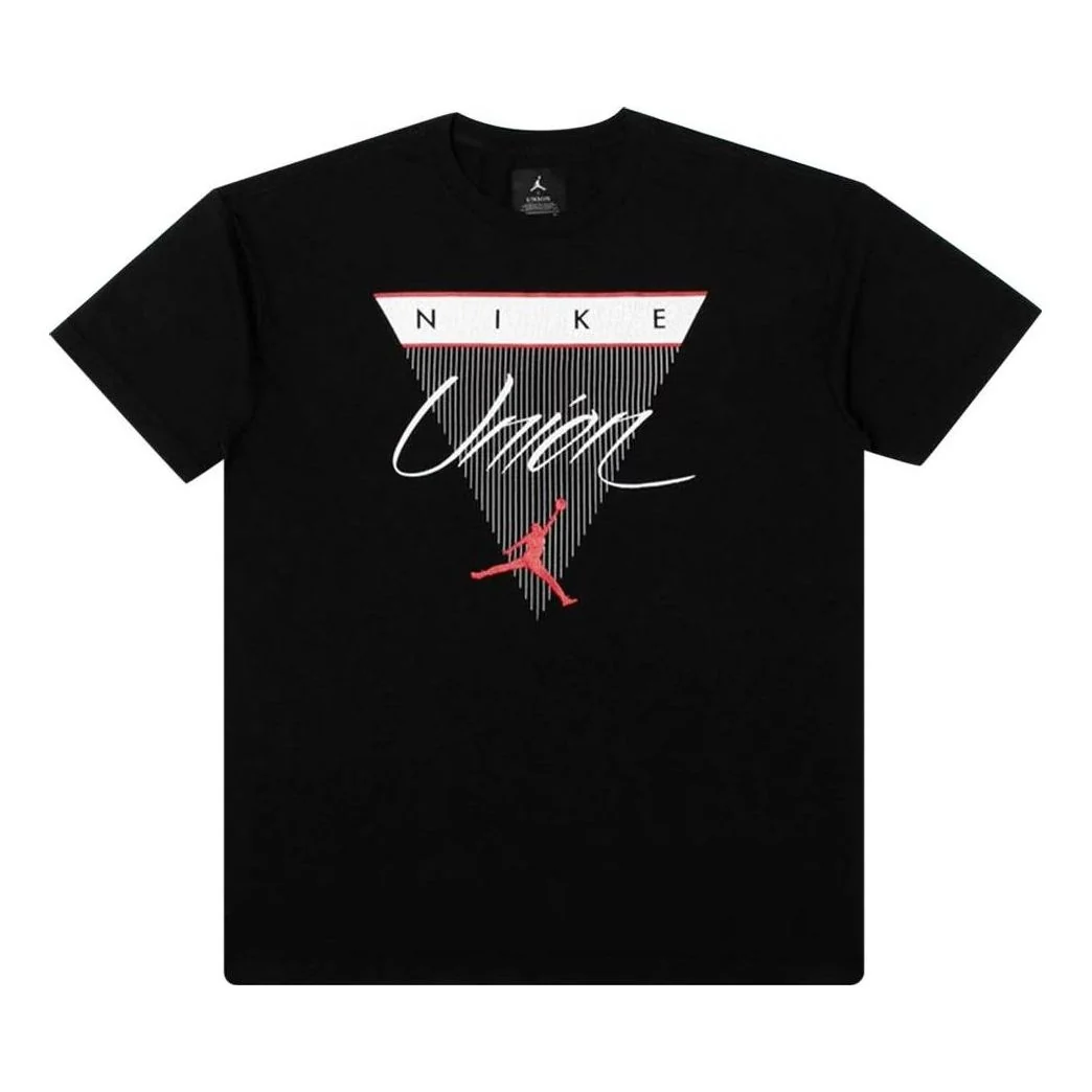 Air Jordan x Union NRG Vault Flight Triangle Tee 'Black' BV1331-010