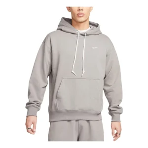 Nike Solo Swoosh Fleece Pullover Hoodie 'Grey' DX0814-029