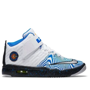 (GS) Nike Lebron Air Akronite White/Blue 819832-101