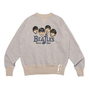HUMAN MADE Beatles Tsuriami Sweatshirt 'Grey' HM26CS023