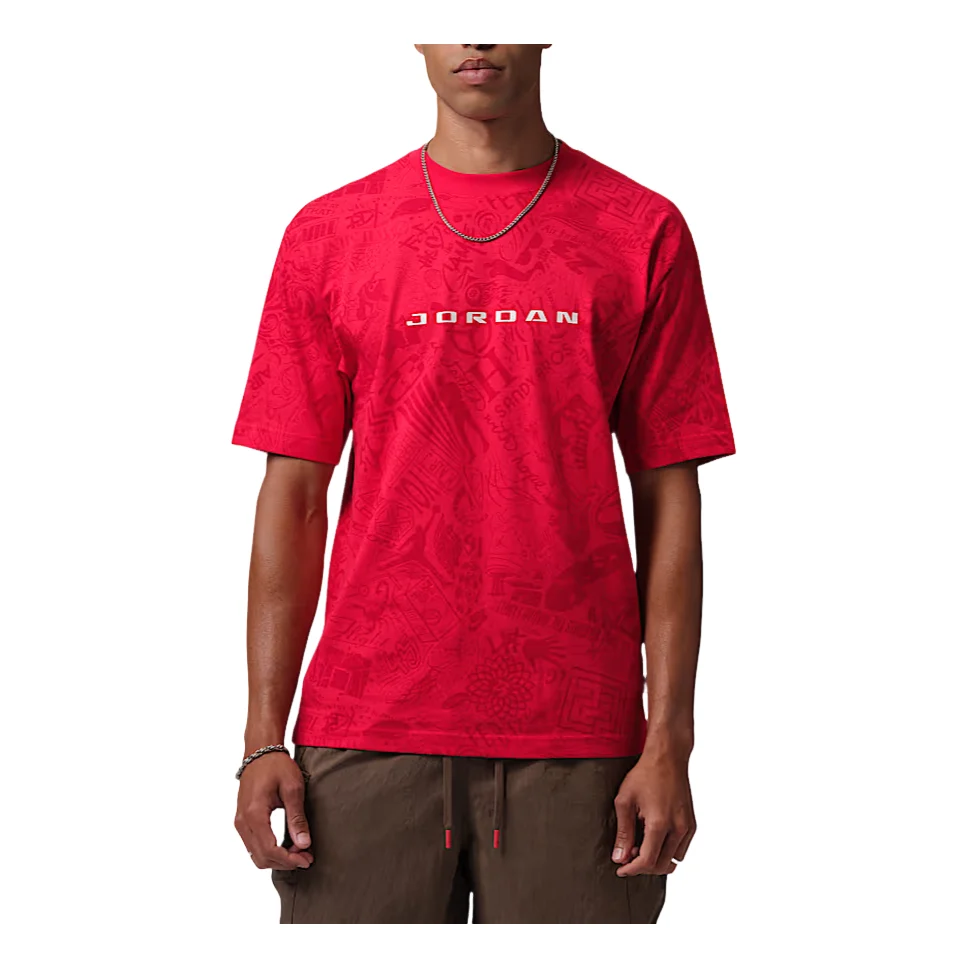 Jordan Brooklyn T-Shirt 'University Red Phantom' IM9994-657