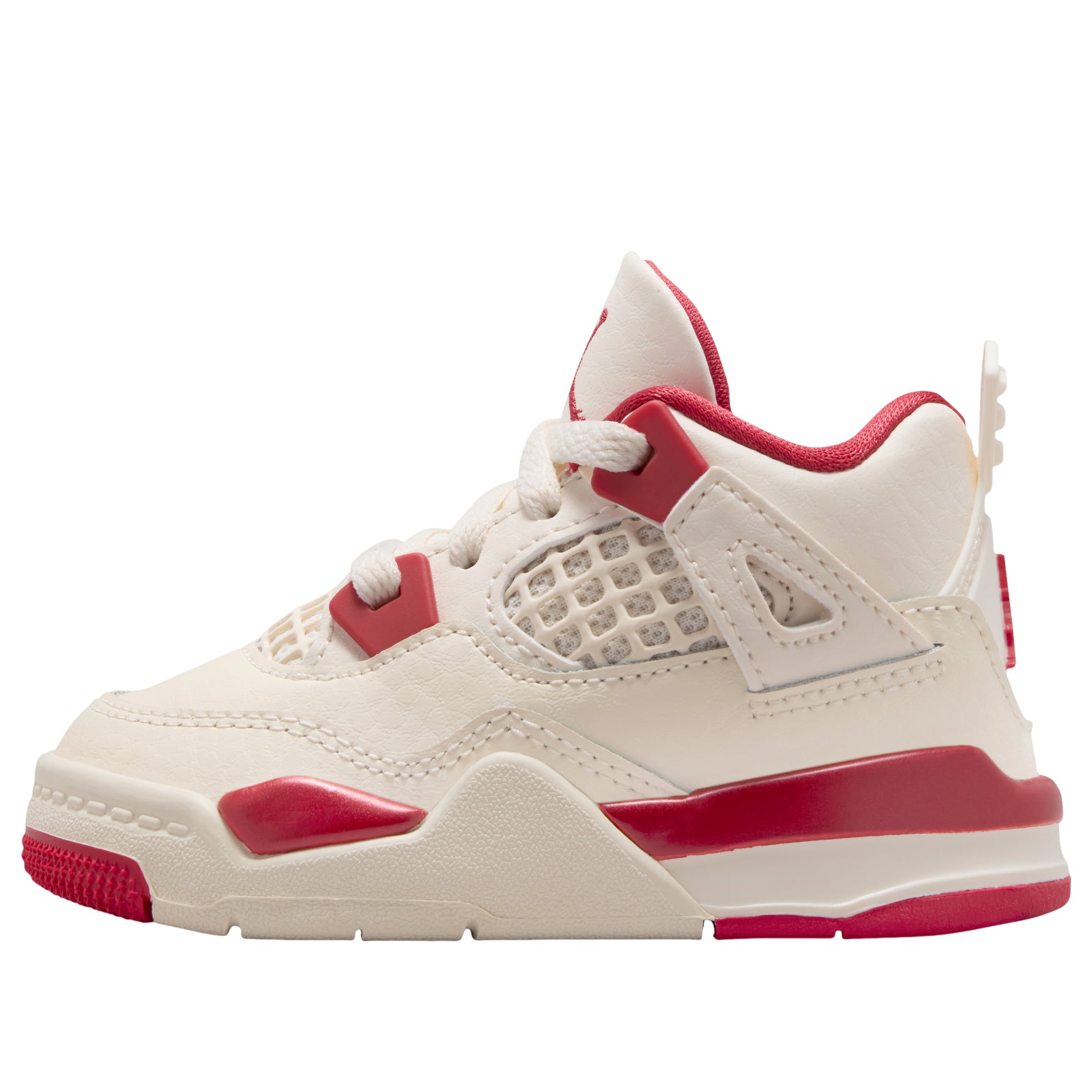 (TD) Air Jordan 4 'Pale Ivory Tough Red' HV4384-108