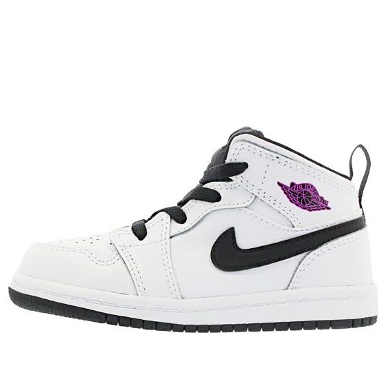 (TD) Air Jordan 1 Mid 'White Fuchsia Blast' 644507-138