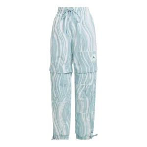 (WMNS) adidas By Stella McCartney Truecasuals Printed Track Pants 'Blue White' HT1103