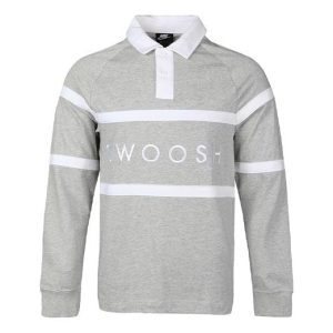 Nike As Sportswear Swoosh Rugby Polo 'Grey' CV0170-063