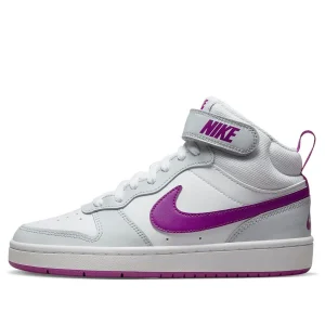 (GS) Nike Court Borough Mid 2 'Pure Platinum Vivid Purple' CD7782-009