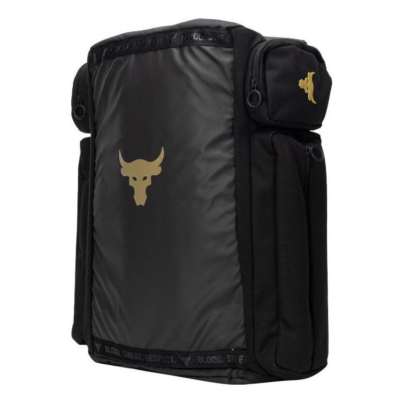 Under Armour Project Rock Duffle Backpack 'Black Gold' 1376459-002