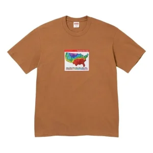 Supreme FW23 Week7 Weather T-shirt 'Brown' SUP-FW23-137