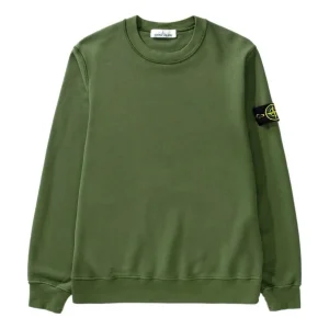 STONE ISLAND Garment Dyed Classic Sweatshirt 'Olive' 771563020-V0058