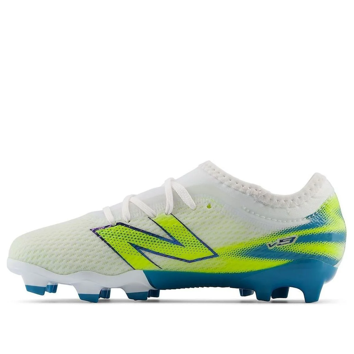 (PS) New Balance Furon Team FG V9 'White Alkaline Green' YF3F3V9