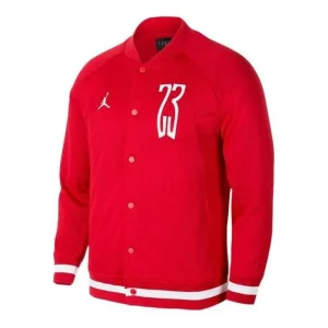 Air Jordan 14 Retro Last Shot Mesh Bomber Jacket 'Red White' AQ0617-687