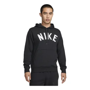 Nike Swoosh Dri-FIT French Terry Pullover Fitness Hoodie Asia Sizing 'Black White' FV9920-010