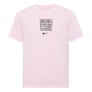 Nike Dri-fit Casual Sports Running Short Sleeve Pink AO0630-663