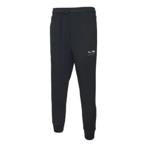 PUMA Downtown Logo Pants 'Black' 577605-01