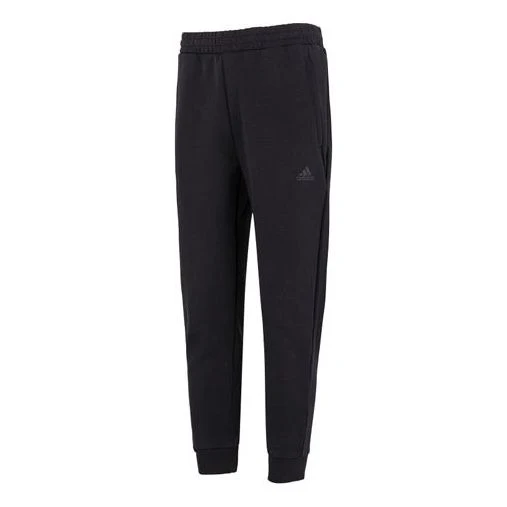 Men's adidas Mh Slim Knpnt Solid Color Logo Printing Elastic Waistband Sports Pants/Trousers/Joggers Black HM2968