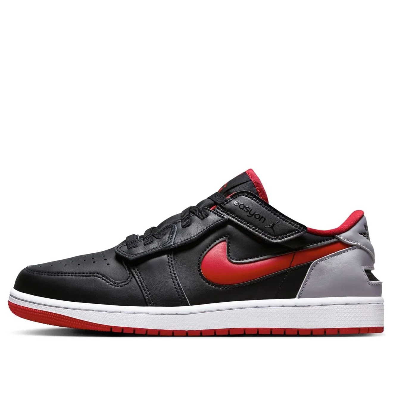 Air Jordan 1 Low FlyEase ‘Black Cement Fire Red’ DM1206-006