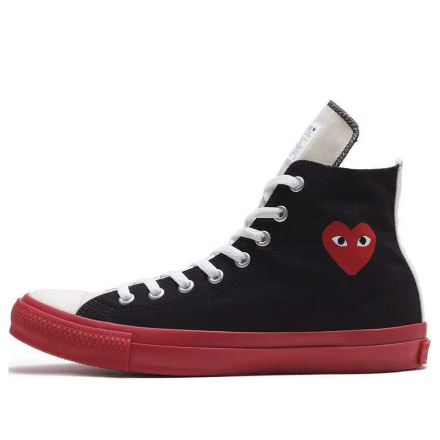 Converse x COMME des GARONS PLAY Chuck Taylor High 'Black Red' 1SD021
