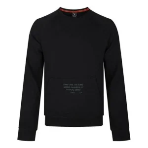 Nike LeBron Fleece Lined Long Sleeves Round Neck Pullover Black BV3633-010