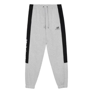 New Balance Cotton Sport Joggers Asia Sizing 'Grey Black' AMP03344-AG