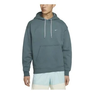 Men's Nike Logo Embroidered Solid Color Fleece Lined Dark Green DA0316-387