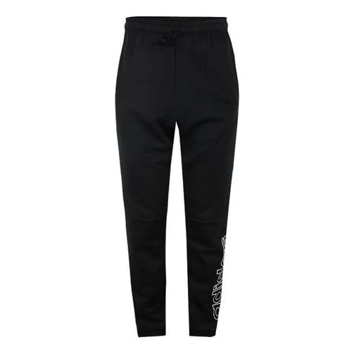 adidas logo Printing Knit Long Pants Black DU0361