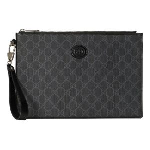 Gucci Pouch With Interlocking G 'Black' 672953-92TCN-1000