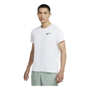 Nike Pro Dri-FIT Sports Training Quick-dry Crewneck Short Sleeve Men's White CZ1182-100