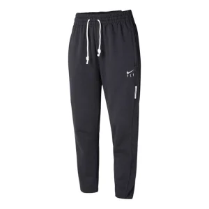 (WMNS) Nike Swoosh Fly Standard Issue Embroidery Logo Sports Trousers Black DA6466-010