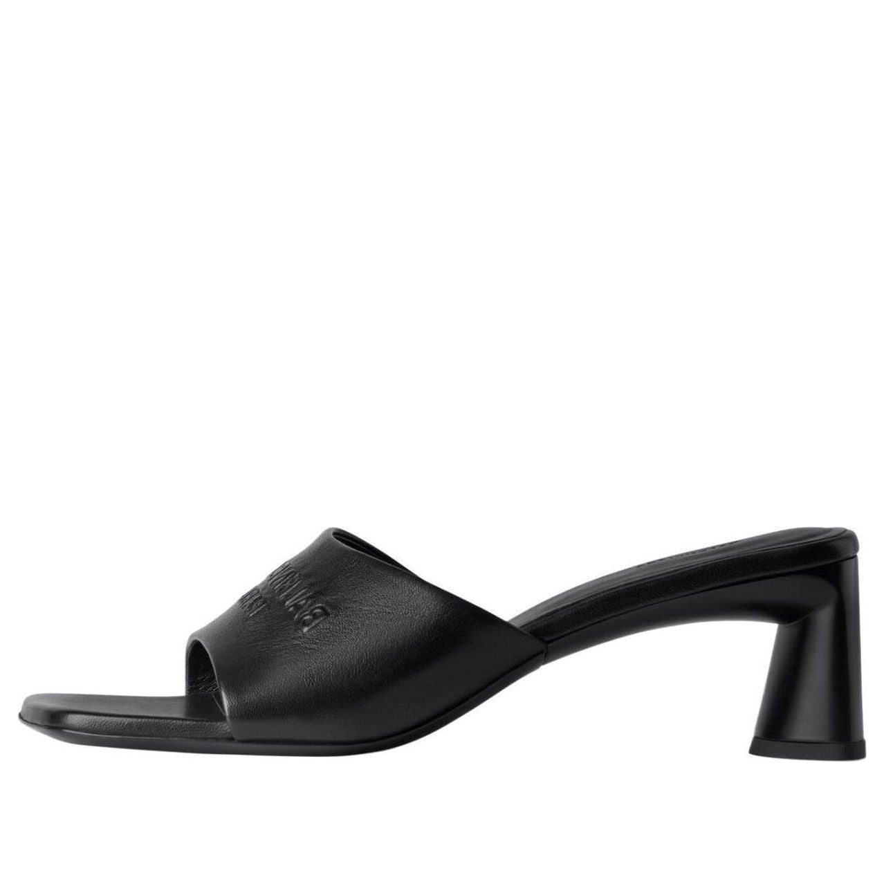 (WMNS) Balenciaga Duty Free 60mm Sandals 'Black Shiny Soft Sheepskin' 787303WBCW01000