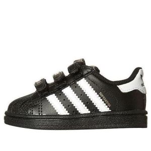 (TD) adidas Superstar Foundation CF Infant 'Black White' B23638