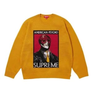 Supreme FW23 Week5 American Psycho Sweater 'Orange' SUP-FW23-091