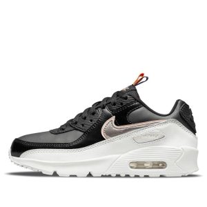 (GS) Nike Air Max 90 Leather SE 'Off Noir Metallic Pewter' DJ0414-001