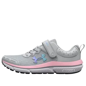 (PS) Under Armour Assert 10 AC PS 'Halo Grey Pink Sugar' 3026190-100